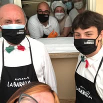 Il personale del Ristorante La Baracca